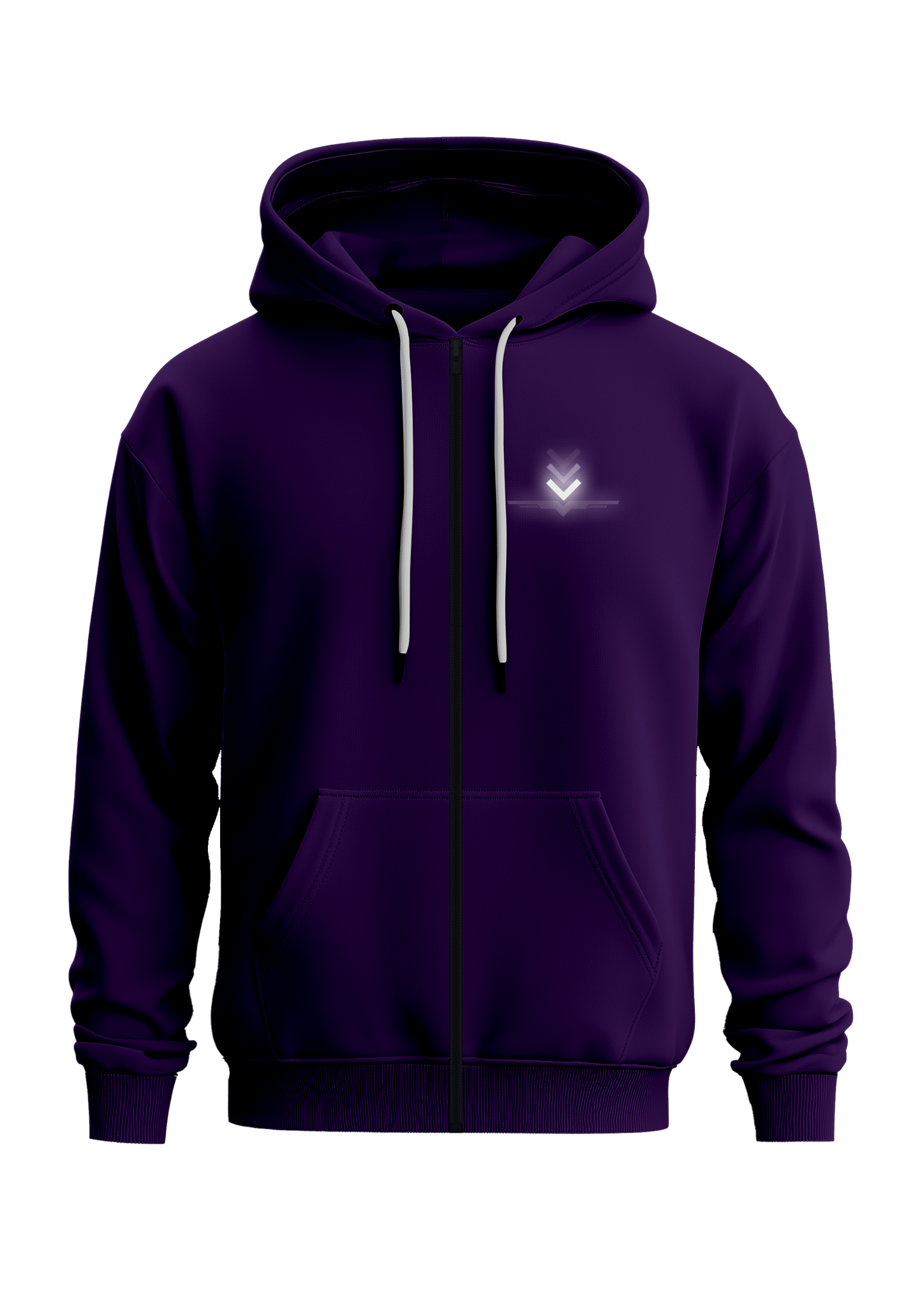 Enclave Zipped Hoodie - Purple