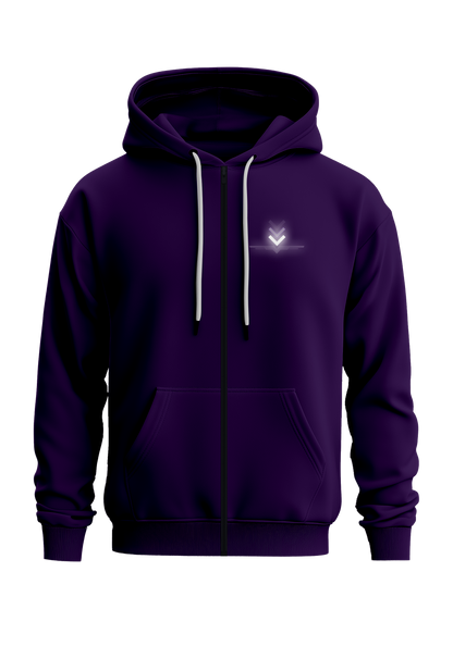 Enclave Zipped Hoodie - Purple