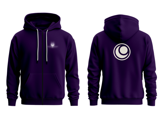 Enclave Zipped Hoodie - Purple